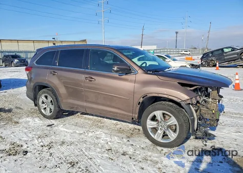 2017 Toyota Highlander Limited из США, поврежденный, VIN 5TDDZRFH3HS445995